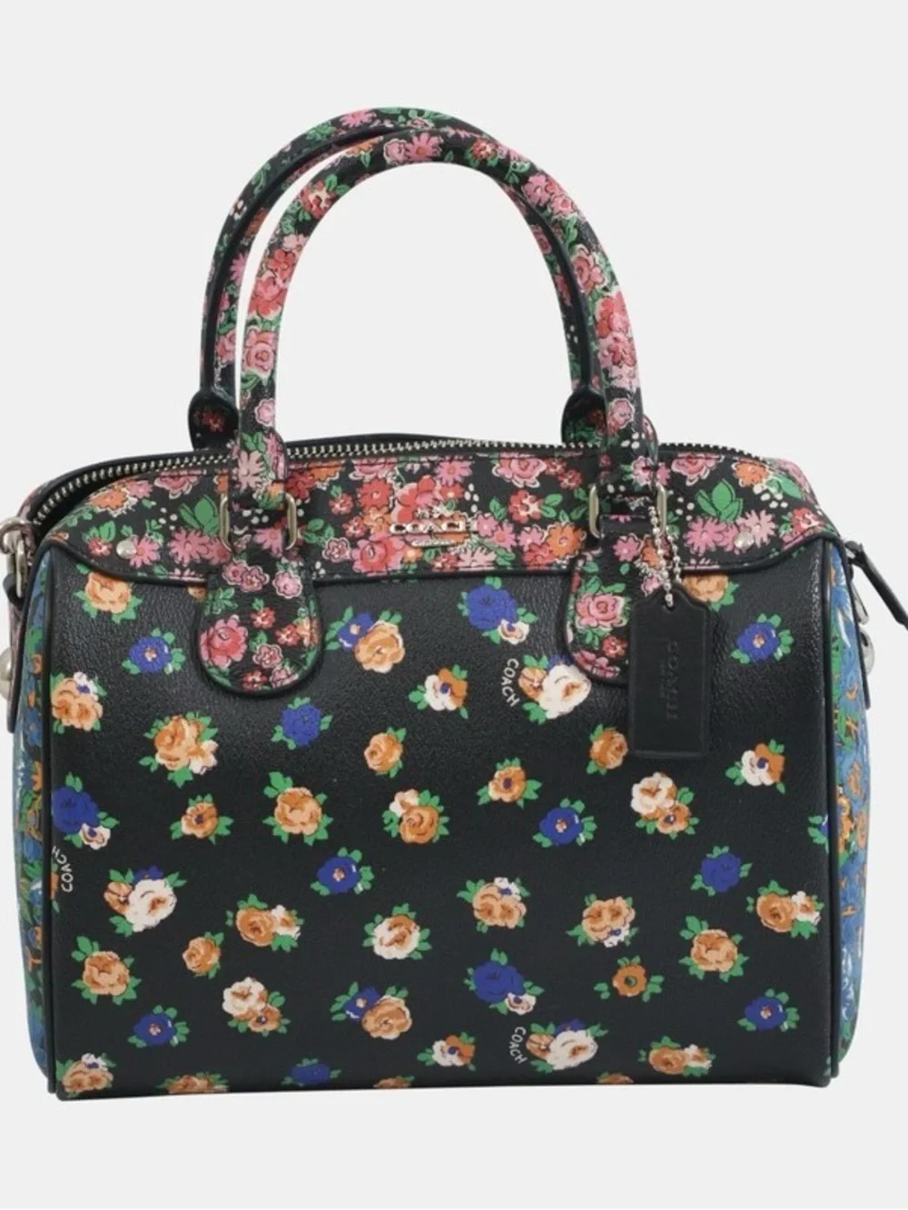 Coach mini Bennett satchel in floral print mix coated canvas